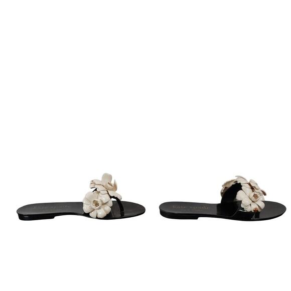 Kate Spade Women's Black / White Floral Sandals US Sz 9 - Picture 5 of 7
